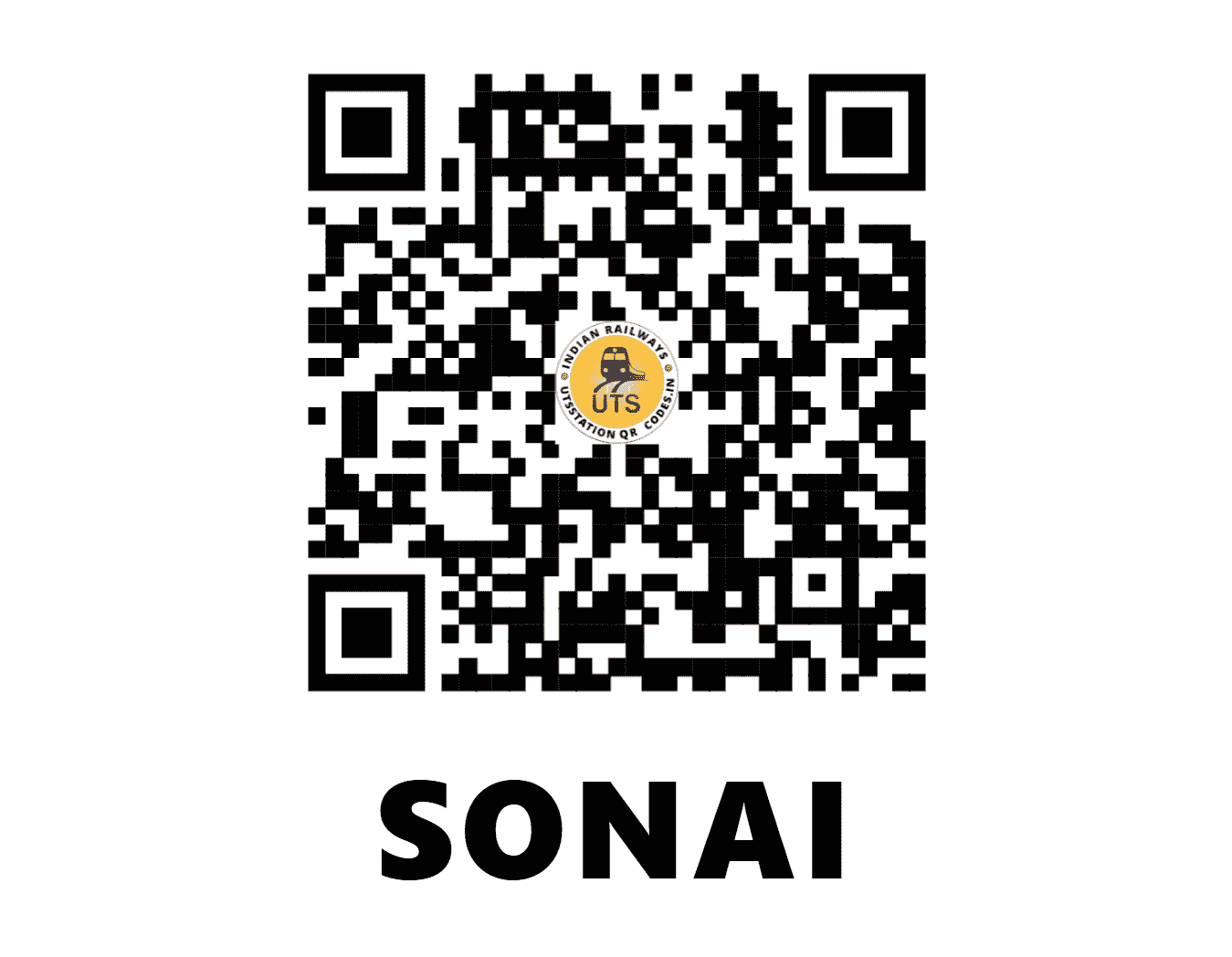 UTS QR Code for SONAI - SYZ - NE (UTTAR PRADESH)